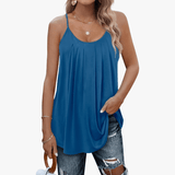 Løs Tanktop Med Stropper Casual Komfort Sommer Stil