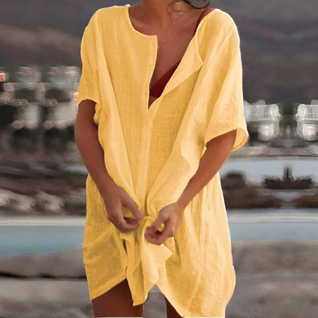 Robe Tunique Ample à Col V