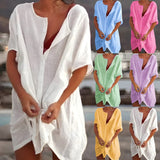 Robe Tunique Ample à Col V