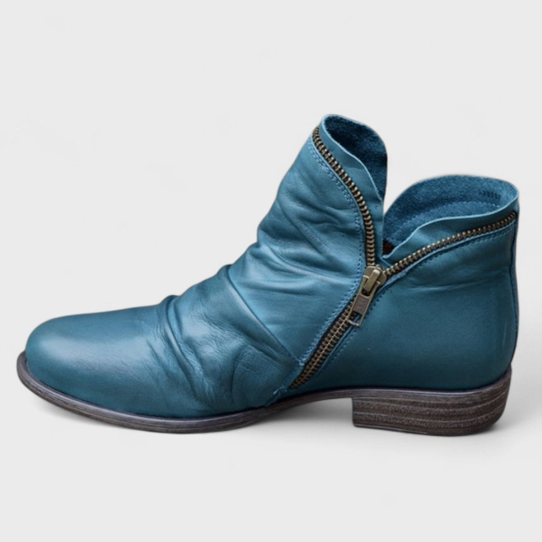 Bottines Femme à Fermeture Éclair Latérale