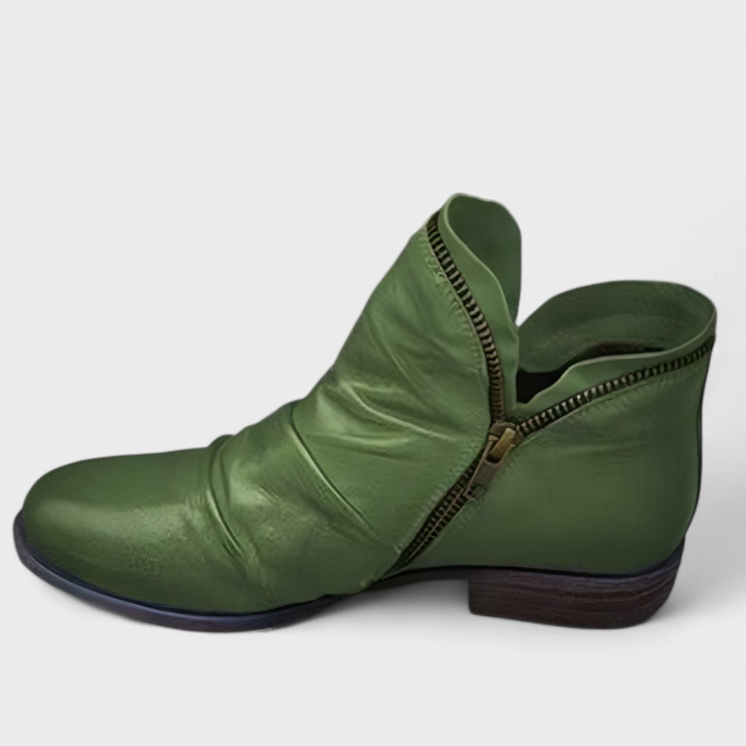 Bottines Femme à Fermeture Éclair Latérale