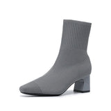 Bottines Chaussette Élégantes Talon Confort Moderne