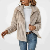 Joëlle | Gilet en Fleece Douillet Femme avec Zip et Col Montant