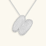 Collier à Initiale Bubble en Acier Inoxydable