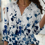 Blouse Imprimée à Col V