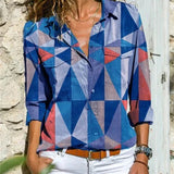 Blouse Imprimée à Col V