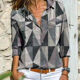 Blouse Imprimée à Col V