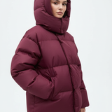 Doudoune Courte Capuche Rembourrée Confort Chaleur Moderne