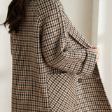 Manteau Femme Carreaux Élégant Style Blazer