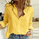 Blouse Imprimée Oiseaux Col V Manches Longues Chic
