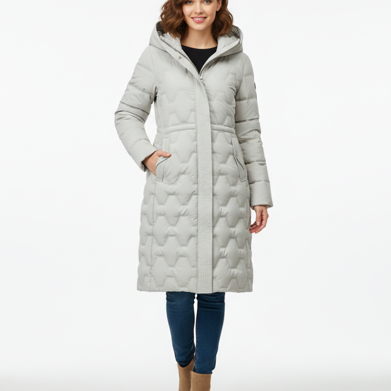 Doudoune Femme Longue Matelassée Élégante Hiver