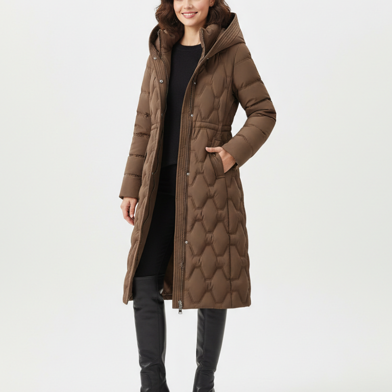 Doudoune Femme Longue Matelassée Élégante Hiver