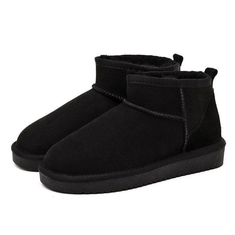 Bottes Courtes Fourrées Confort Chaleur Style Hiver
