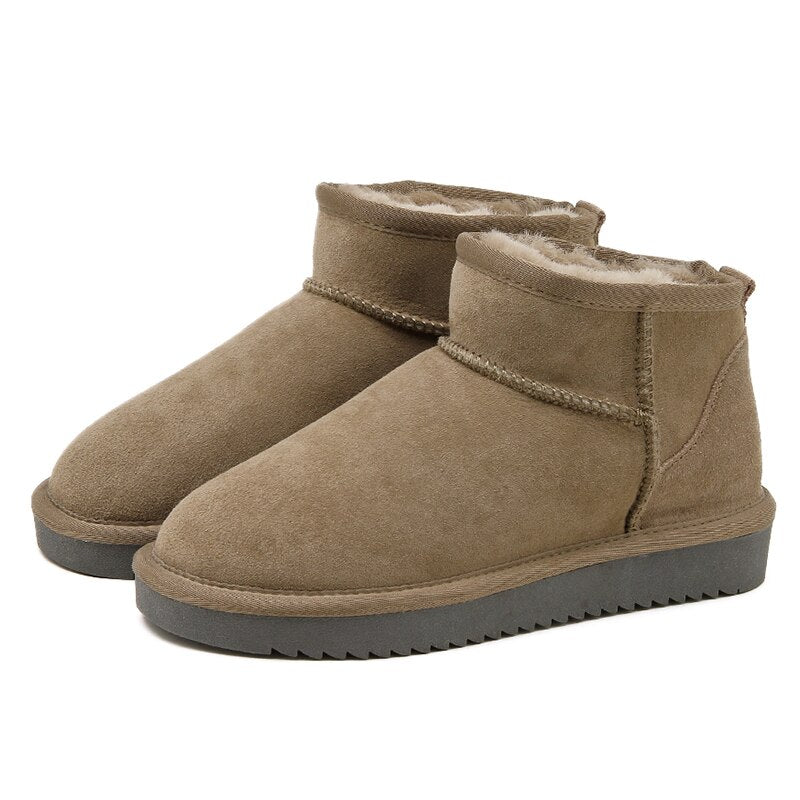 Bottes Courtes Fourrées Confort Chaleur Style Hiver