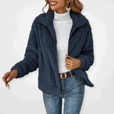 Joëlle | Gilet en Fleece Douillet Femme avec Zip et Col Montant