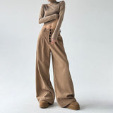 Pantalon Oversize Taille Haute Coupe Large Style Moderne