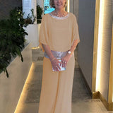 Ensemble Fluide Élégant Strass Soirée Chic