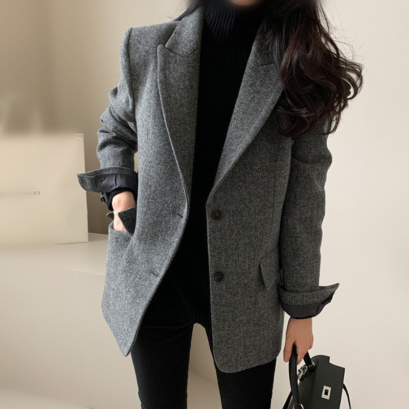 Blazer Long Femme Élégant – Veste Structurée Chic