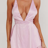 Robe Longue Volants Superposés Décolleté Plongeant