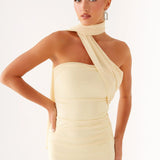 Robe Longue Asymétrique à Épaule Unique