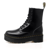Bottines Plateforme Lacées Style Rock Moderne