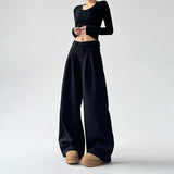 Pantalon Oversize Taille Haute Coupe Large Style Moderne