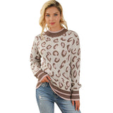 Pull Femme Imprimé Léopard – Maille Douce Tendance