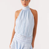 Robe Courte Dos Nu à Col Montant