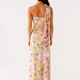Robe Longue Asymétrique à Épaule Unique