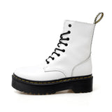 Bottines Plateforme Lacées Style Rock Moderne