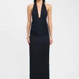 Robe Longue Dos Nu Décolleté Plongeant Élégance