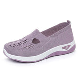 Chaussures de marche femme en tissu extensible