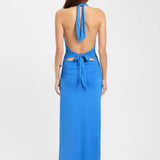 Robe Longue Dos Nu Décolleté Plongeant Élégance