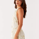 Robe Courte Fleurie Dos Nu