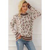 Pull Femme Imprimé Léopard – Maille Douce Tendance