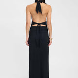 Robe Longue Dos Nu Décolleté Plongeant Élégance