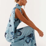 Robe Longue Asymétrique à Épaule Unique