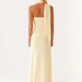 Robe Longue Asymétrique à Épaule Unique