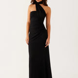 Robe Longue Asymétrique à Épaule Unique