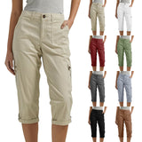 Pantalon Cargo Capri Confort Léger Style Décontracté