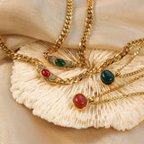 Collier Femme Plaqué Or 18K à Pendentif