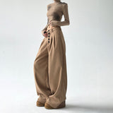 Pantalon Oversize Taille Haute Coupe Large Style Moderne