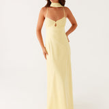 Robe Longue à Bretelles Fines et Dos Ouvert