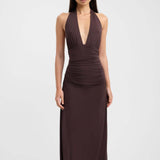 Robe Longue Dos Nu Décolleté Plongeant Élégance