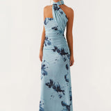 Robe Longue Asymétrique à Épaule Unique