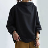 Pull oversize à col montant et manches longues pour femme