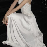 Robe Longue Plissée Dos Nu Élégance Couture