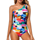 Maillot de Bain Femme Une Pièce Asymétrique