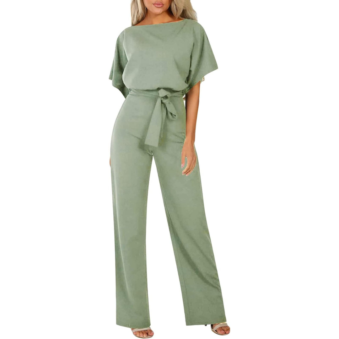 Ensemble Femme Élégant Haut Fluide et Pantalon Large Confort Chic
