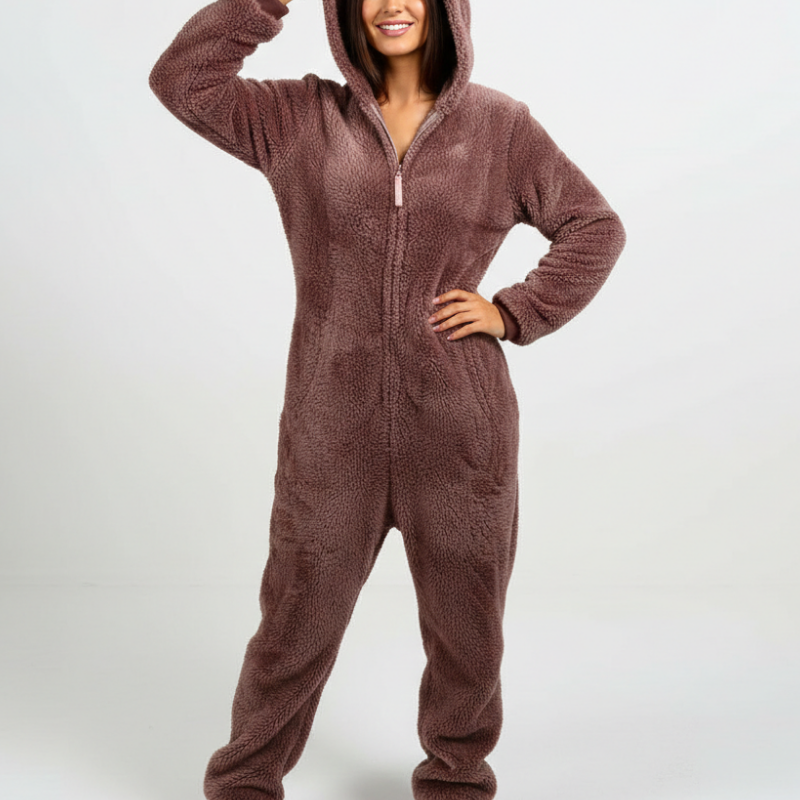 Combinaison Pyjama Femme Polaire – Combinaison Cocooning